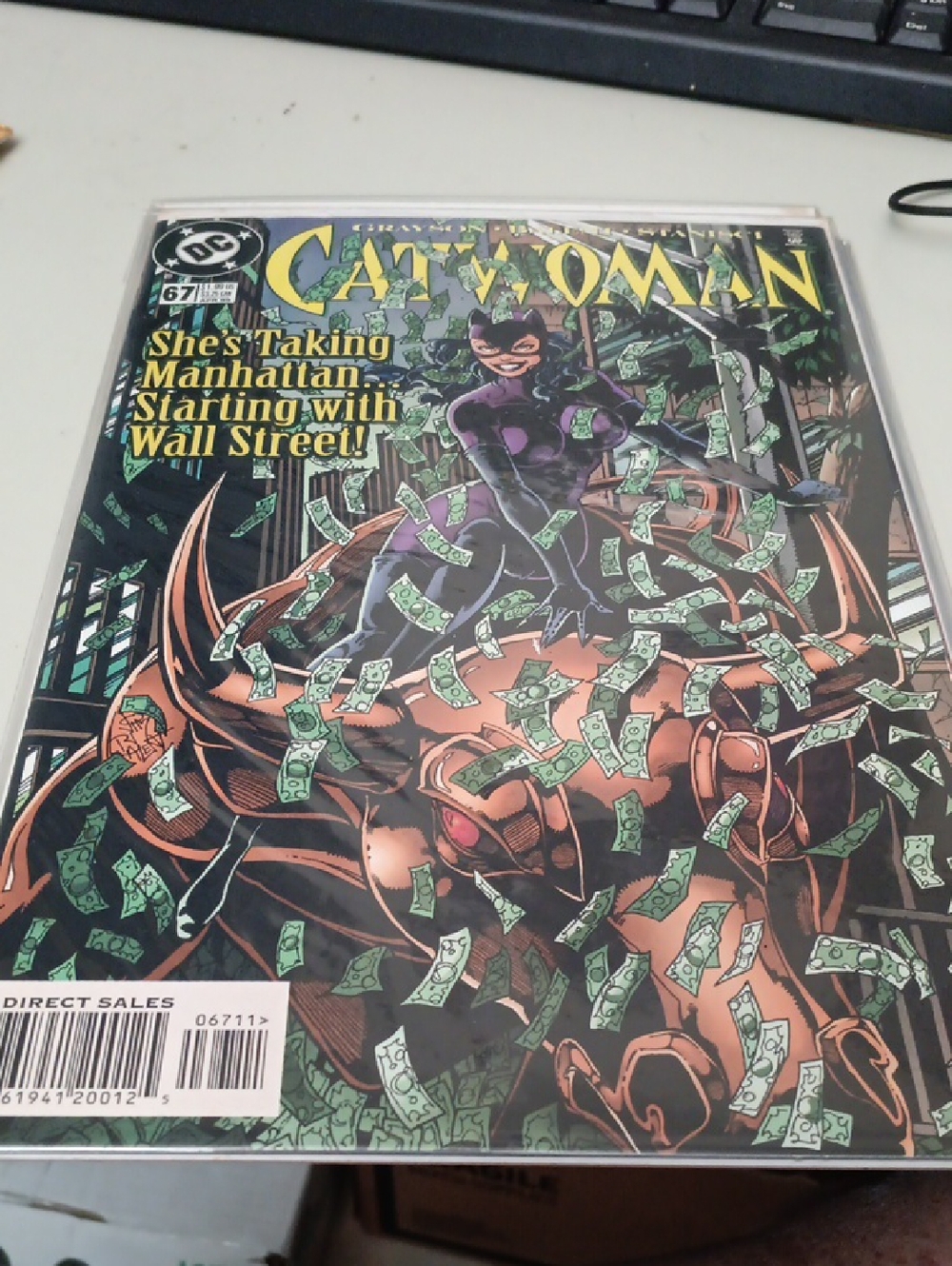 DC Catwoman Comic Book - Purple Costume with Green Money